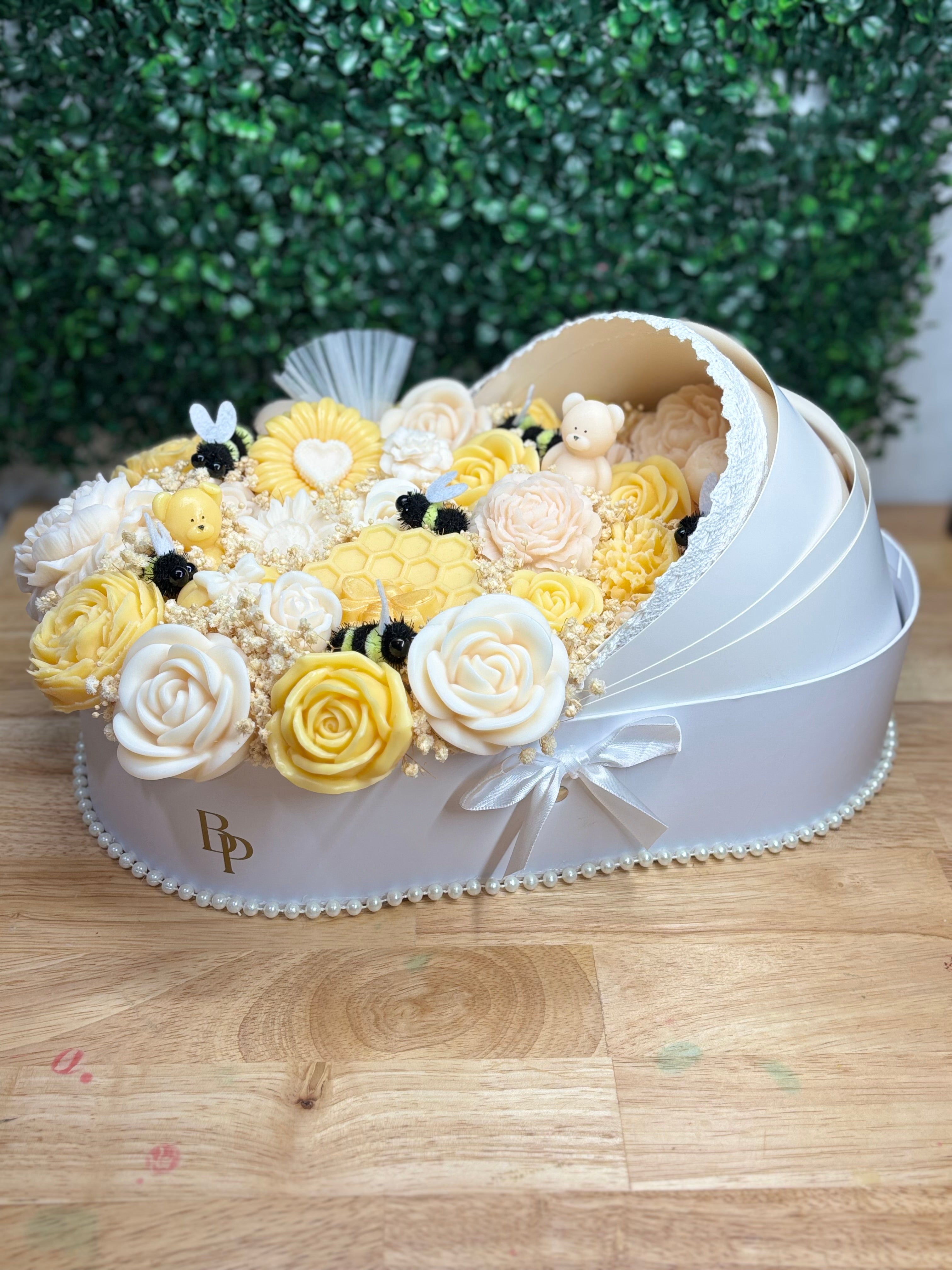 Bouquet en cochecito de bebé